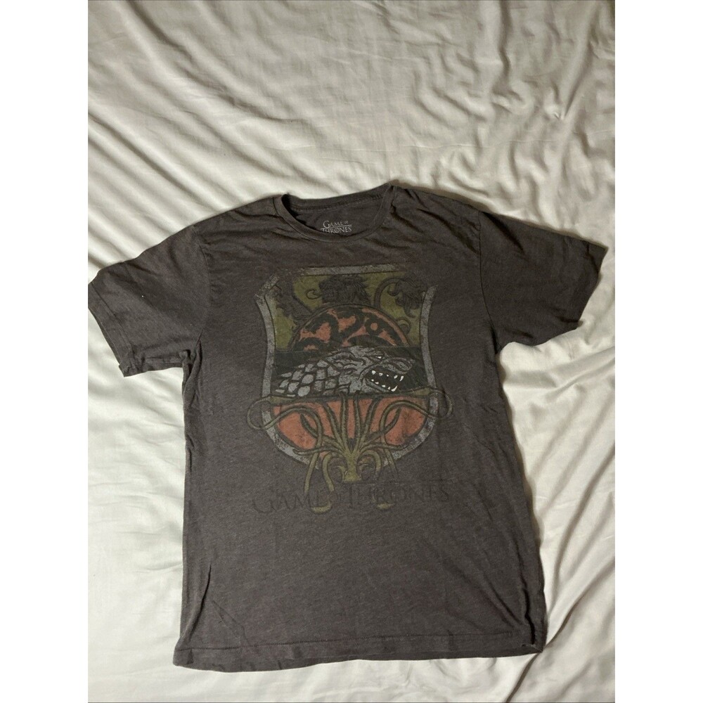 Men's Medium Game of Thrones Black Short Sleeve T-Shirt HBO Targaryen Stark